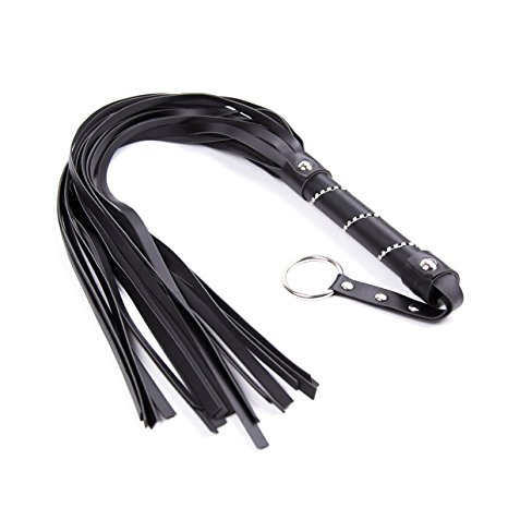 MSsmart (TM) Soft Suede Leather Floggers and Whips for Couples Role Play Kit (Ring Handle)
