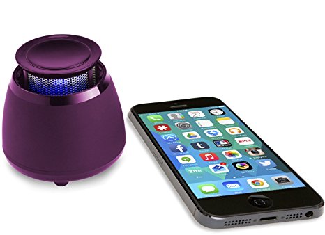 Wireless Bluetooth Speaker - BLKBOX POP360 Hands Free Bluetooth Speaker - for iPhones, iPads, Androids, Samsung and all Phones, Tablets, Computers (Party Purple)