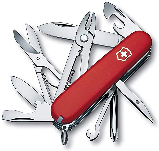 Victorinox Deluxe Tinker Knife Blade - Red, 91 mm