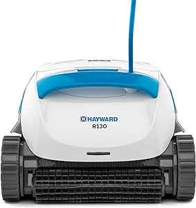 Hayward The Pool Cleaner R130 Robotic Cleaner (2024 New) Dual Scrubbing Brushes, Tangle-Free Cable, Top Load Easy Clean Basket, Smart Navigation, Fine/Ultra Fine Filters for In-Ground Pools up to 50ft