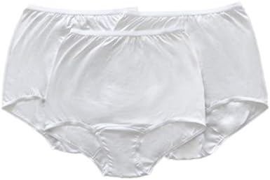 Brand - 100% Cotton Full Cut Briefs, High Rise, Pack of 3 (New and Improved Fit)