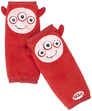 Nuby Car Seat StrapCovers 2 Pack, Red Monster