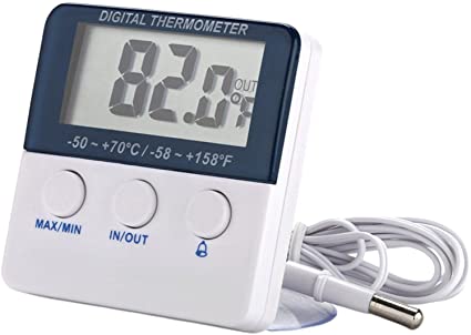 Homyl Aquarium Thermometer with Alarm Function Electronic Temperature Sensor
