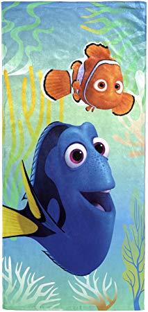 Disney/Pixar Finding Dory ‘Wavy Days’ Cotton Beach/Bath/Pool Towel, 28” x 58”