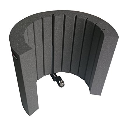 AFMS Pro Acoustic Foam Microphone Screen , Portable Vocal Booth, Reflection Filter