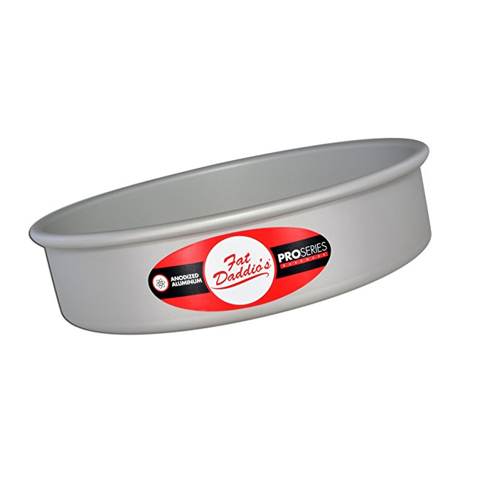 Fat Daddio's Anodized Aluminum Round Cake Pan, 8-Inch x 2-Inch