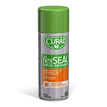 Curad Flex Seal Spray Bandage, Water Resistant, Transparent, for Cuts and Scrapes, 40 mL