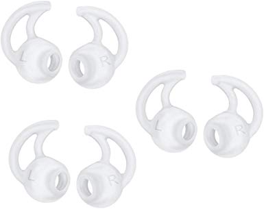 MMOBIEL Silicone Earbuds Eartips Compatible with Bose MIE2 IE2 with Extra Noise Isolation Layer 3 Pairs Size: L 30mm