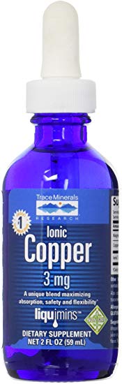 Trace Minerals Liquid Ionic Copper Supplement, 2 Ounce