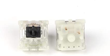 Gateron Silent MX Switch 5 pin Transparent Case Black Red Brown Switches for Mechanical Keyboard Cherry MX Compatible