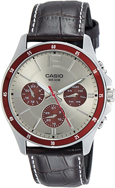 Casio MTP1374L-7A1 Men's Contemporary Silver Dial Watch