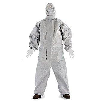 DuPont Tychem F Coveralls; Attached Boots; X-Large