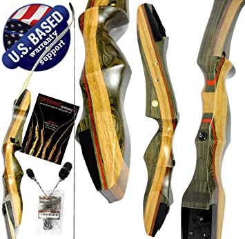Southwest Archery Spyder Takedown Recurve Bow – Compact Fast Accurate 62" Hunting & Target Bow – Right & Left Hand – Draw Weights in 20-60 lb – Beginner to Intermediate - USA Company