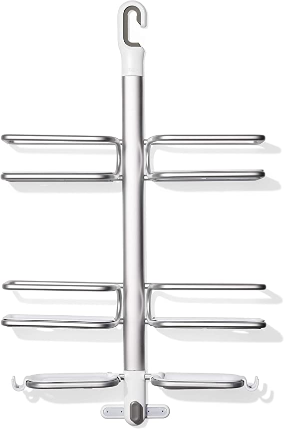 OXO Good Grips Aluminum Hose-Keeper Shower Caddy