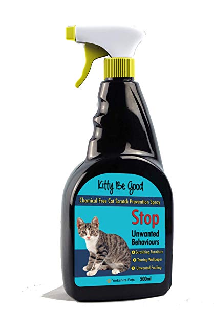 Kitty Be Good Stop Cat Scratching Spray Protect Furniture And Wallpaper 500ml