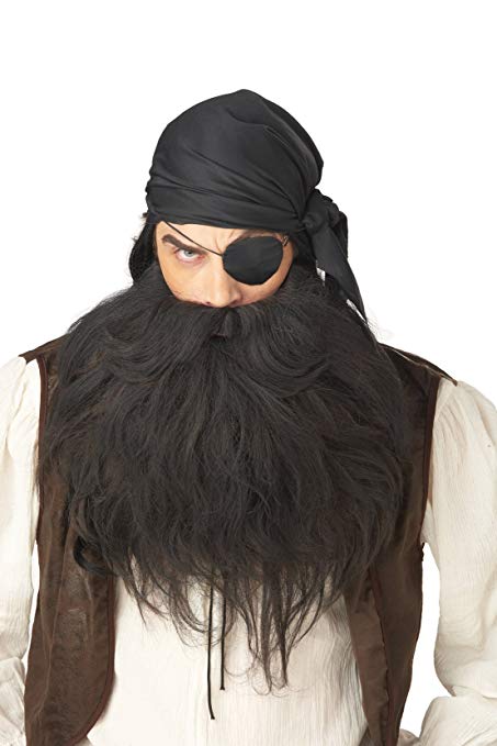 California Costumes Pirate Beard And Moustache Costume Accessory