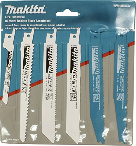 Makita 723086-A-A 6-Piece Recipro Blade Assortment Pack