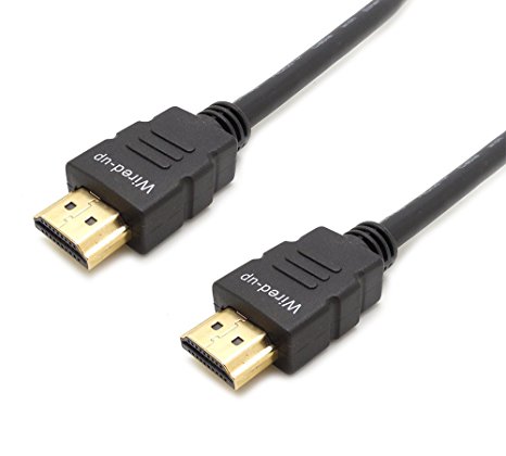 Wired-up 2 m Pro HDMI to HDMI Cable with Ethernet - Black