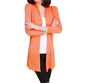 Shawhuaa Womens knitted Slim Fit Open Front Cardigan Sweater Shawl