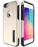 iPhone 6S Case  6S Case TOTU Premium Shock-Absorbing TPU Cases Durable Bumper Dual-Layer Cover Soft Anti-Scratch Finish Work with iPhone 6 2014  6S 2015 - Champagne Gold  Black
