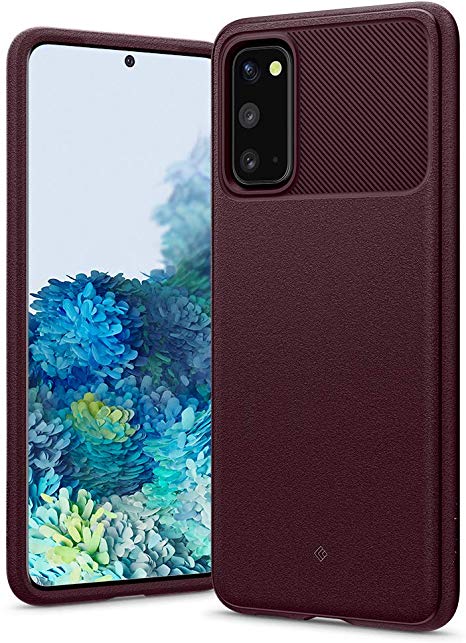 Caseology Vault for Samsung Galaxy S20 Case (2020) - Textured Grip - Burgundy