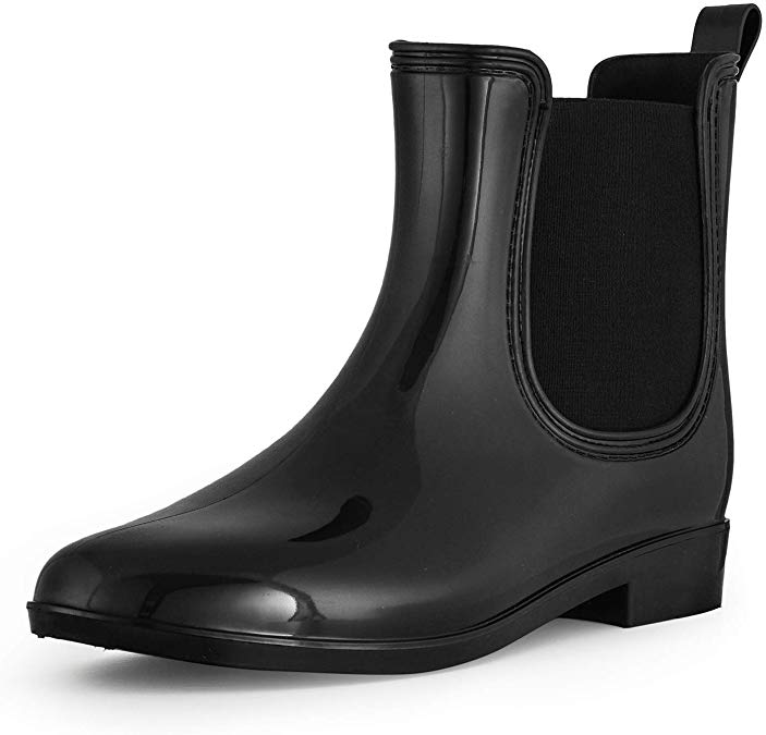 SheSole Ankle Short Rain Boots for Women Waterproof Chelsea Boots