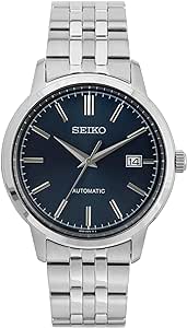 Seiko Men Analog Automatic Watch with Stainless Steel Strap SRPH87K1, Blue, Bracelet