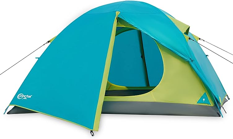 PORTAL 2/3 Person Backpacking Tent, 3 Season Ultralight Hiking Tent, Lightweight Waterproof Camping Tent with Two Wide Door, Extra Space Mountaineering Tent for Hiker, Outdoor, Travel