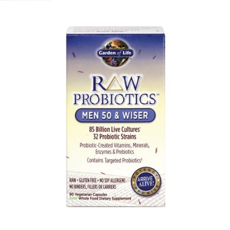 Garden of Life - RAW Probiotics Men 50 and Wiser - 90 Vegetarian Capsules