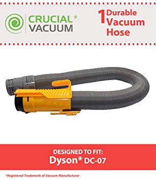 Crucial Vacuum Dyson DC07 All Floors Hose Silver/Yellow No.904125-14, 904125-07, 904125-51