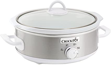 Crock-Pot Oval Casserole Crock Slow Cooker, 2.5 Quart, Stainless Steel - SCCPCCM250NTS-033