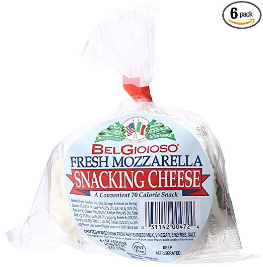 Belgioioso, Fresh Mozzarella Snacking Cheese, 6 oz