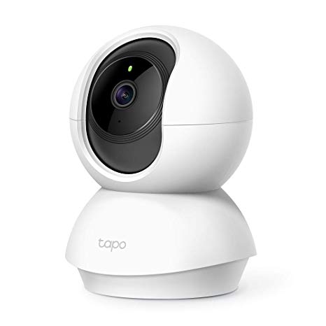 TP-link Tapo C200 Pan/Tilt Home Security Wi-Fi Dome Camera 360° 1080P 2MP, Compatible with Google Assistant and Amazon Alexa