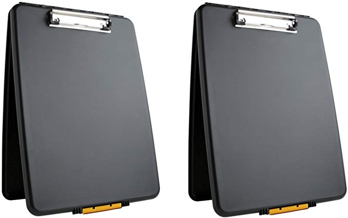 Dexas 1517-912PK Slimcase Storage Clipboard, Black: Set of Two, 2 Piece