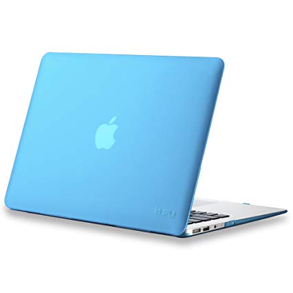 Kuzy AIR 13-inch Rubberized Hard Case for MacBook Air 13.3" (A1466 & A1369) (NEWEST VERSION) Shell Cover - Aqua Blue