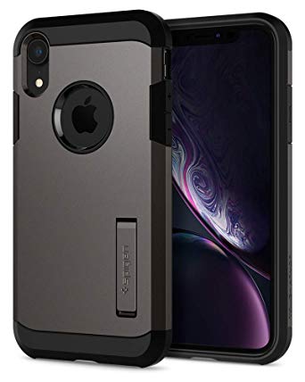 Spigen Tough Armor Works with Apple iPhone XR Case (2018) - Gunmetal