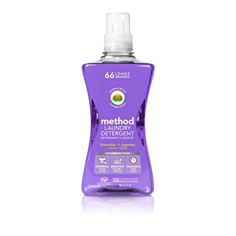 Method Concentrated Laundry Detergent, Lavender   Cypress, 53.5 Ounce, 66 Loads