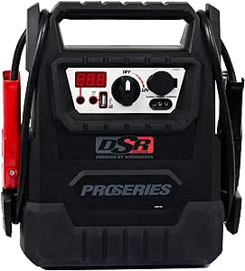 Schumacher DSR157 - ProSeries Jump Starter - 12V 2000 Peak Amps Portable Car Jump Starter   Maintainer - Jumper Cables with Battery Pack - 400 cranking amps