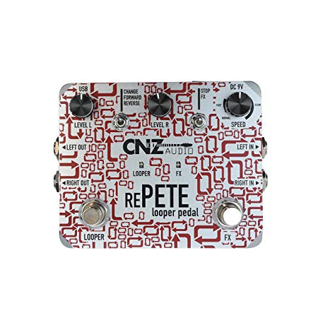 CNZ Audio Re-Pete Stereo Looper Guitar Effects Pedal, Advanced Effects, True Bypass