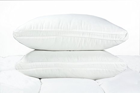 Microfiber Pillows,Emolli Bedding Super Pillow Dust Mite Resistant Silk alteranative microfiber Pillows 20"x30" ,Queen Size - 2 Pack