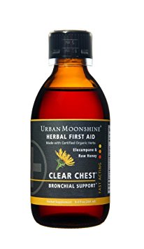 Clear Chest Herbal Expectorant Syrup with Cup Urban Moonshine 8.4 oz Liquid
