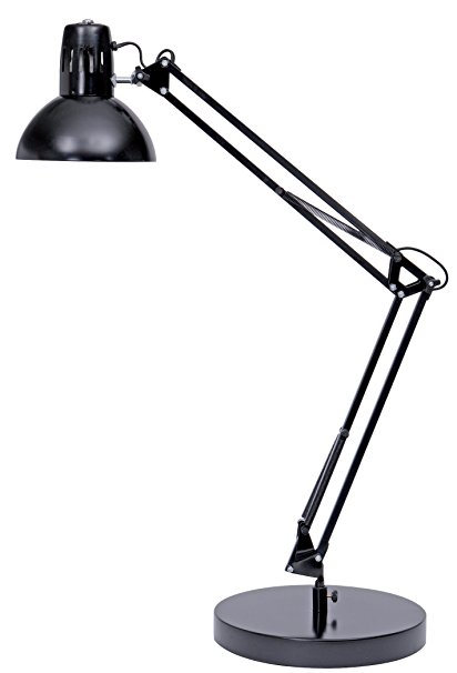 Alba Architect Double Arm Desk Lamp, Black (ARCHI N)