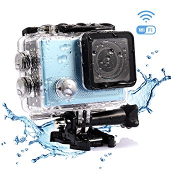 Bestguarder 4K Wifi Sports Action Camera Ultra HD Waterproof DV Camcorder 2 Inch Screen 12MP 170 Degree Wide Angle