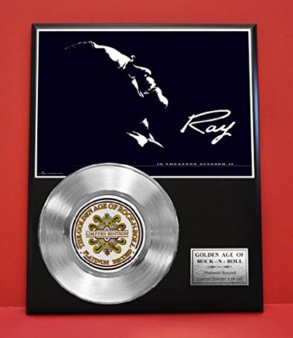 Ray Charles LTD Edition Non Riaa Platinum Record Display - Award Quality Music Memorabilia Wall Art -