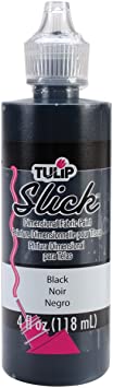 Tulip 41401 Dimensional Fabric Paint, 4-Ounce, Slick Black