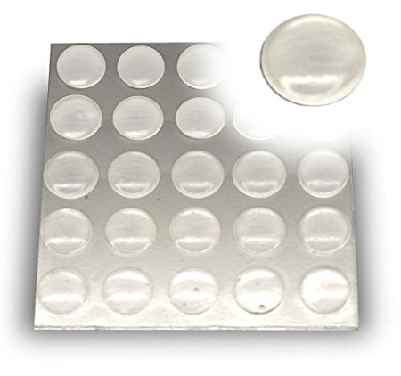 Clear Rubber Bumper Pads to Protect and Cushion Surfaces (Pkg/375))