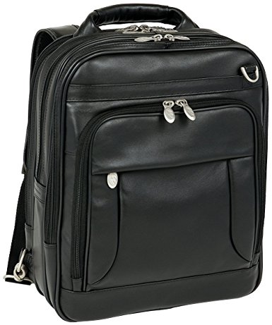 McKlein USA Lincoln Park Leather 15.6" Three-Way Laptop Backpack