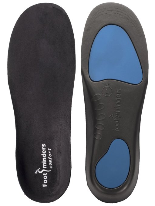 Footminders Comfort Orthotic Arch Support Insoles for Sport Shoes and Work Boots (Pair) (X-SMALL: Men 3½ - 5 Women 4½ - 6) - Relieve Foot Pain Due to Flat Feet and Plantar Fasciitis