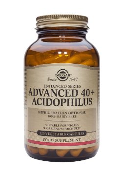 Solgar Advanced 40 Plus Acidophilus Vegetable Capsules, 120 Count