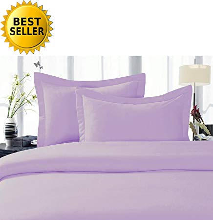 Celine LinenBest, Softest, Coziest Duvet Cover Ever! 1500 Thread Count Egyptian Quality Luxury Super Soft Wrinkle Free 2-Piece Duvet Cover Set, Twin/Twin XL, Lilac